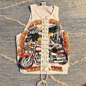 Classic Motorcycle Riders Kids Tank Top